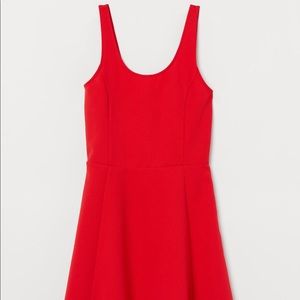 Sleeveless Jersey Red Dress